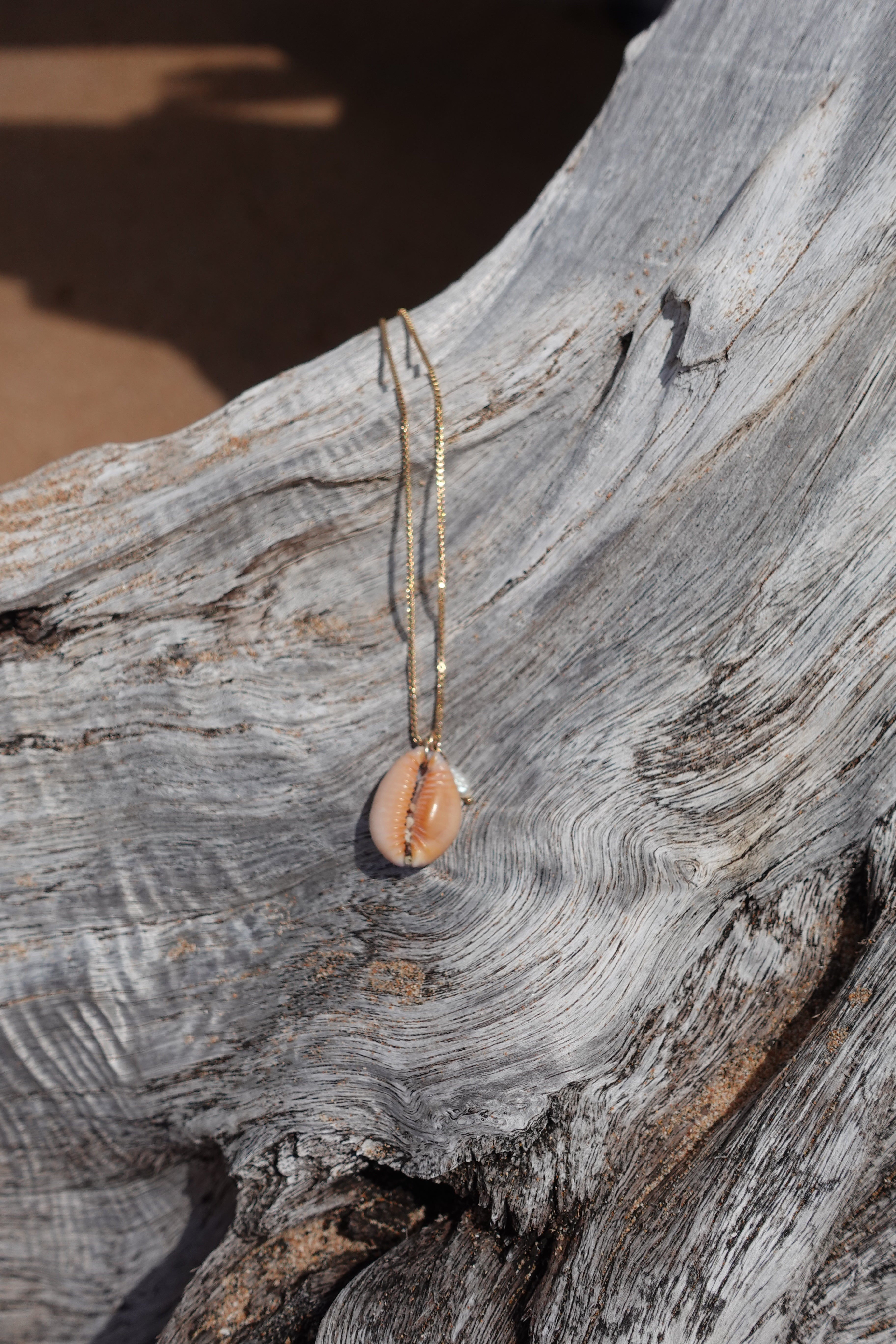 Keshi Cowrie Necklace